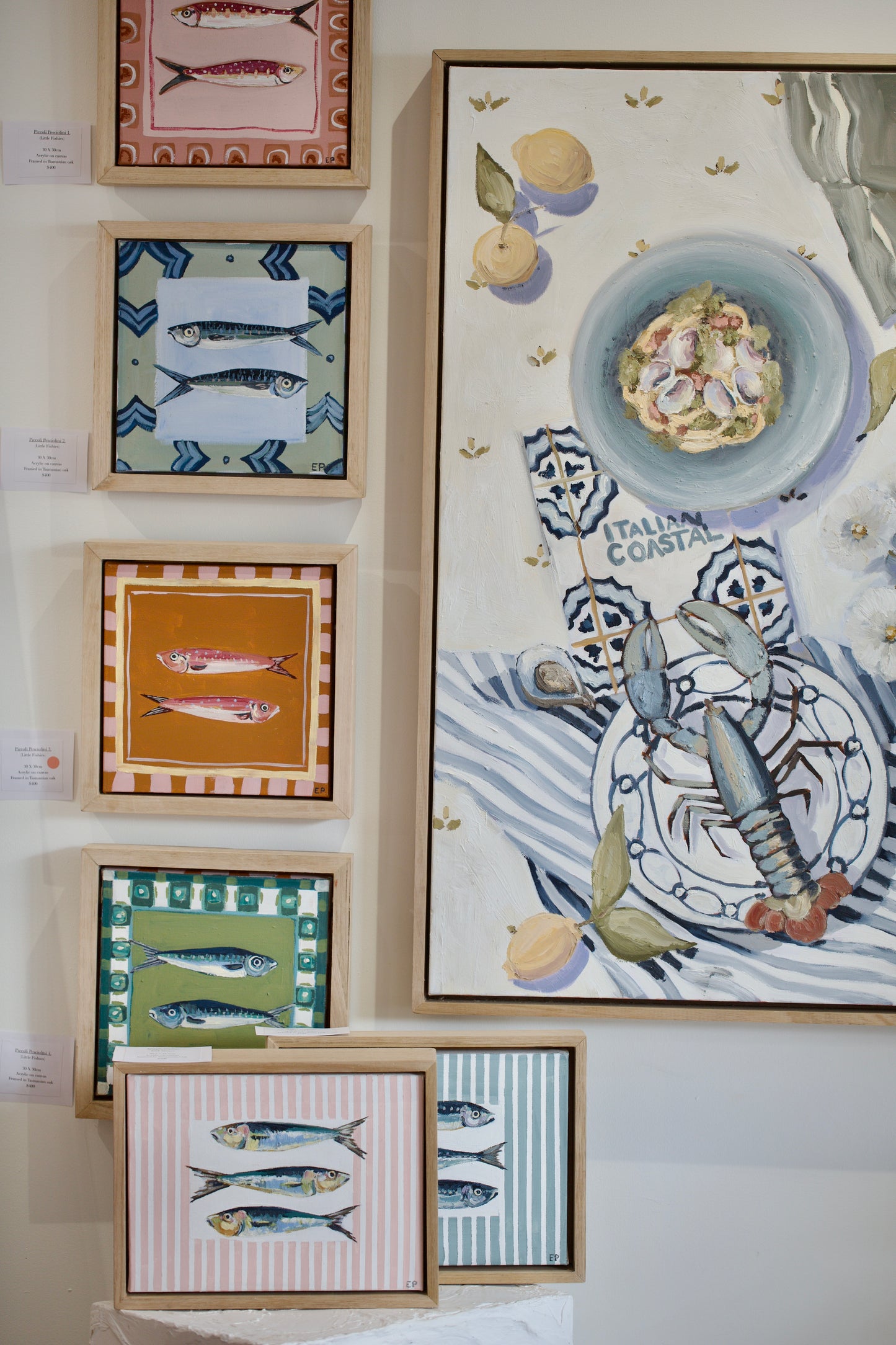 Piccole Sardine (Little Sardines) Pink Stripes