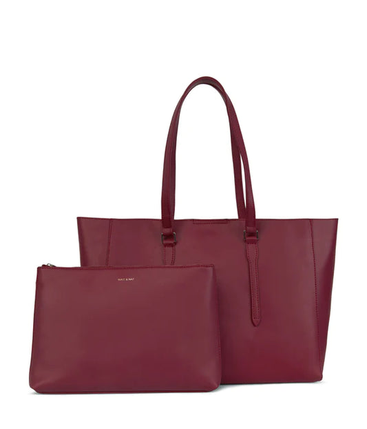 Emel Bag in Beetroot & Dragon Fruit