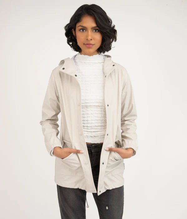 Nude top rain coat