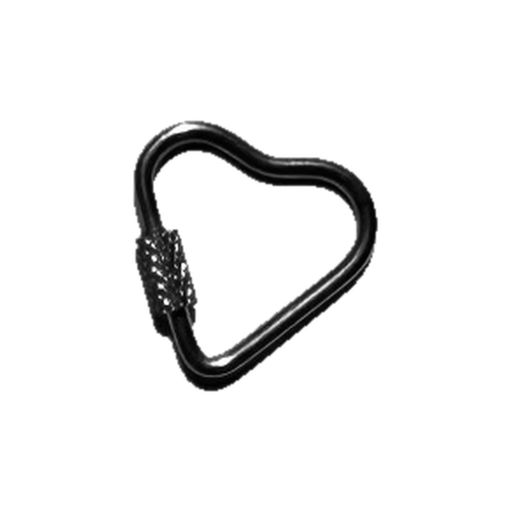 Silver heart Carabiner