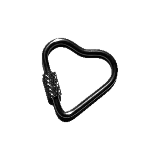 Heart Carabiner Silver