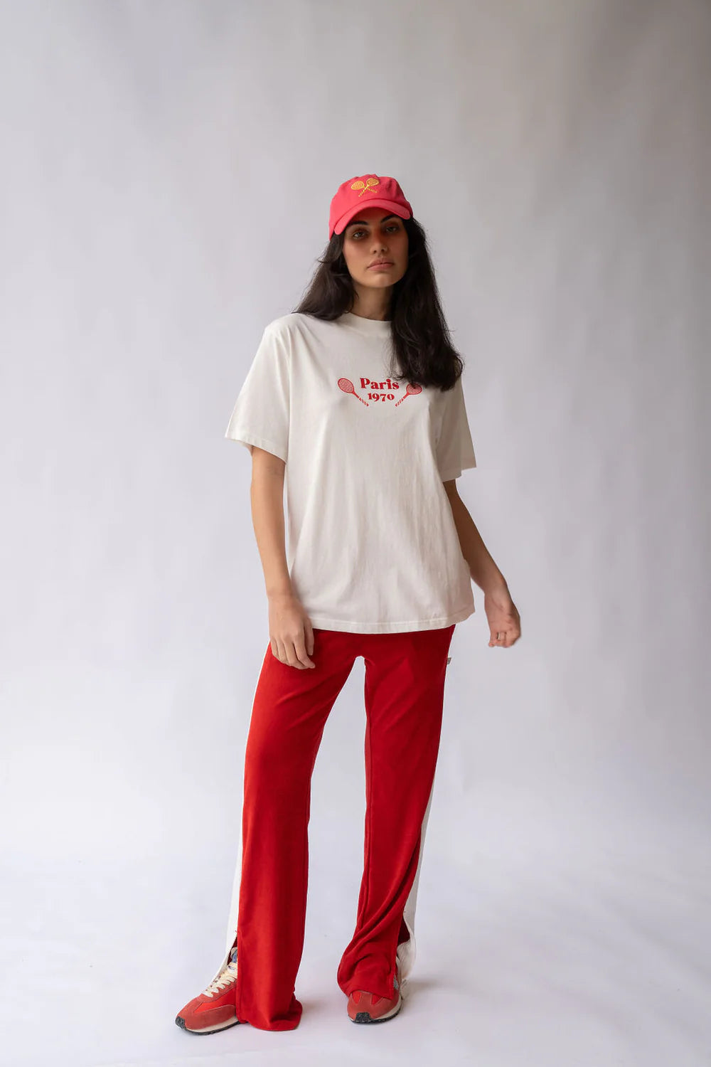 French Tennis Tee in Warm White