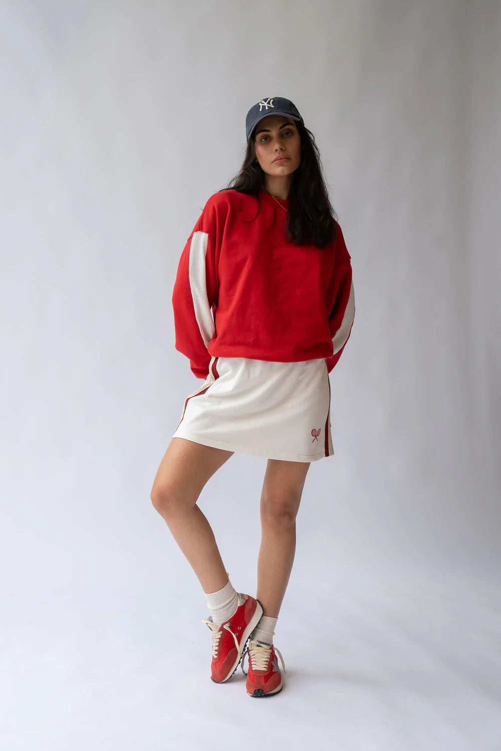 Ciao Bonjour Sweatshirt in Cherry