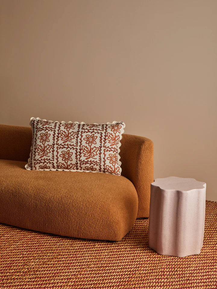 Daisy Hazelnut Cushion