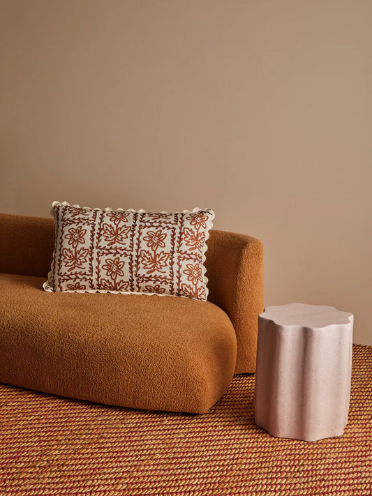 Daisy Hazelnut Cushion