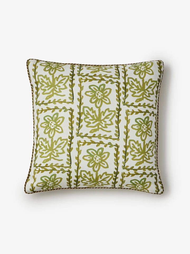 Daisy Olive Cushion