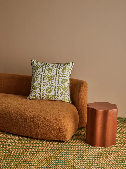 Daisy Olive Cushion
