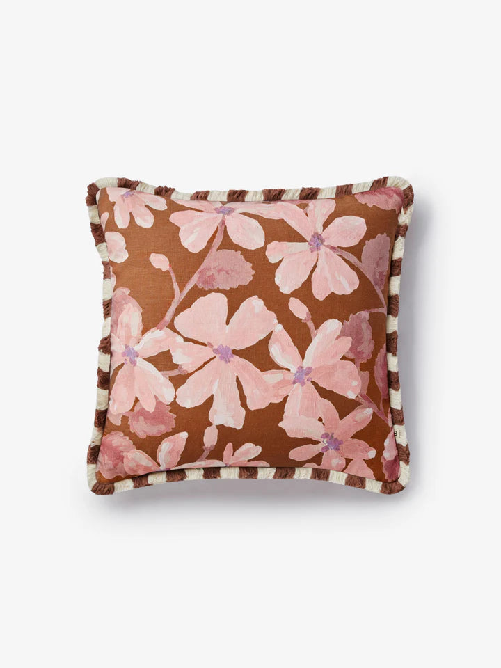 Violet Tan Cushion