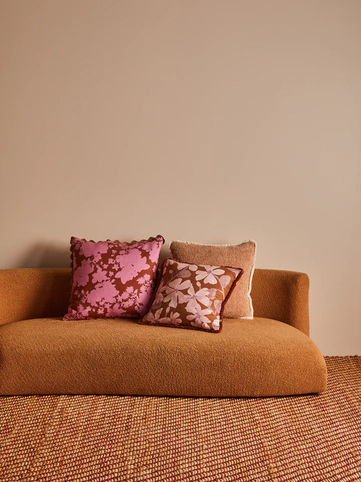 Violet Tan Cushion