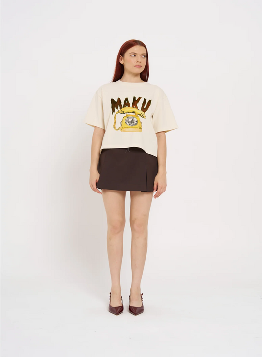 Banana Phone Boxy Crop Tee