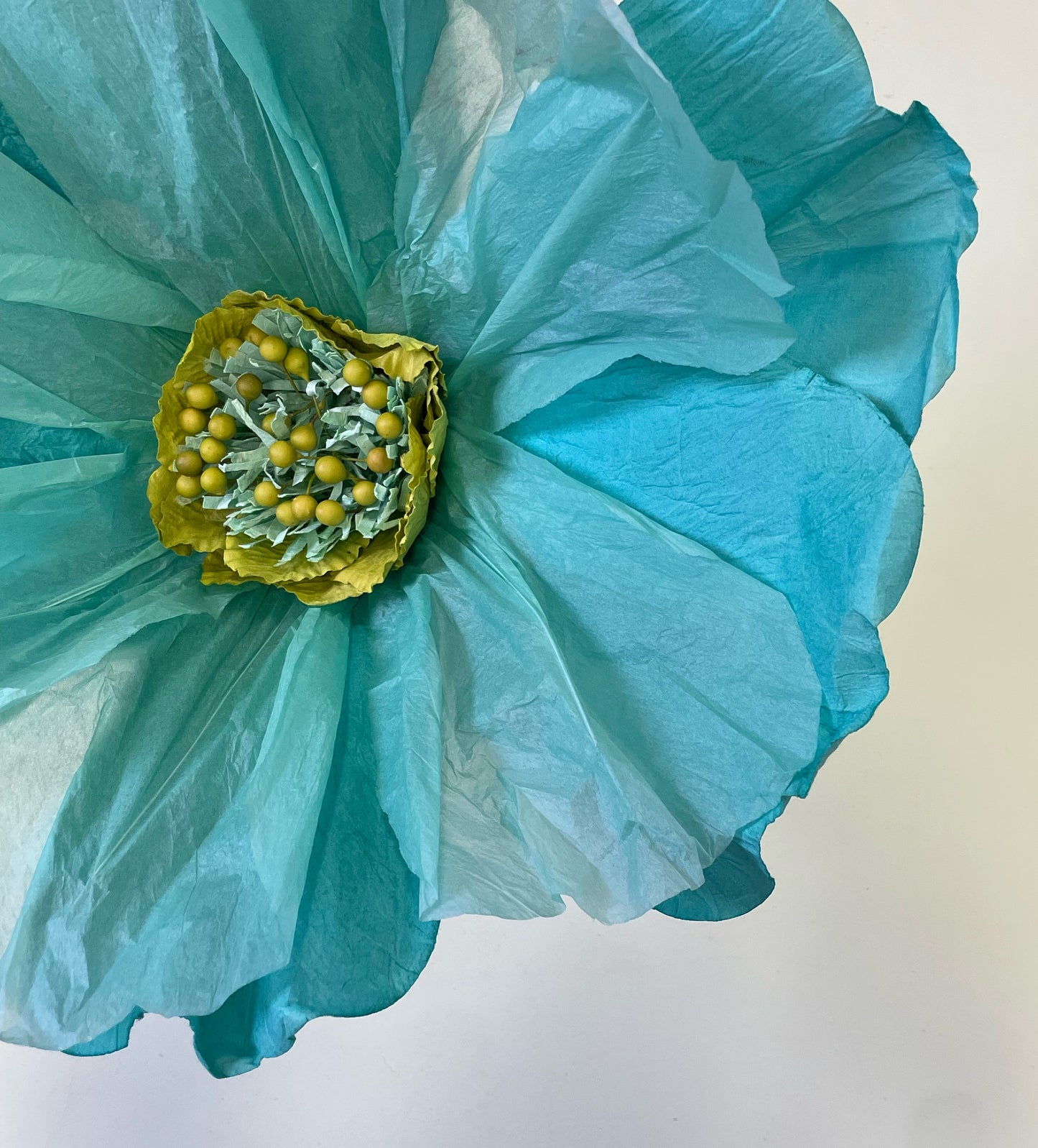 Paper Flower XL in Turquiose