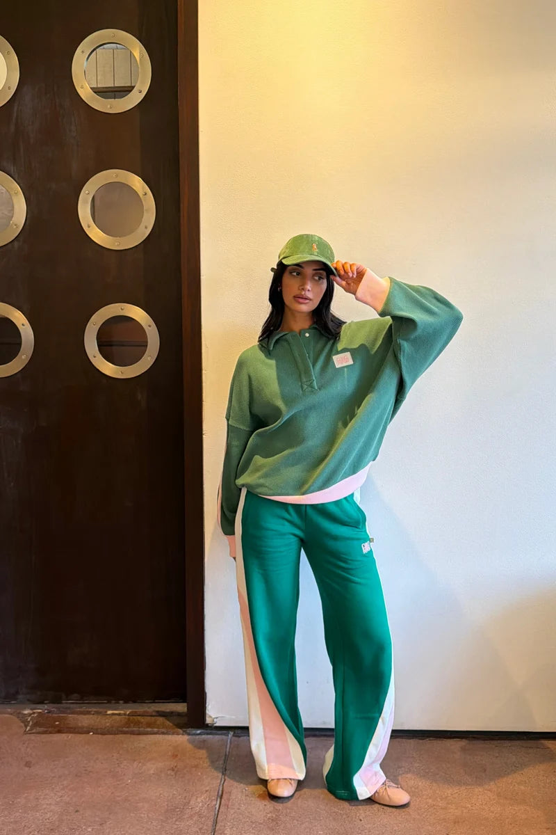 Mallorca Track Pant in Sea Green