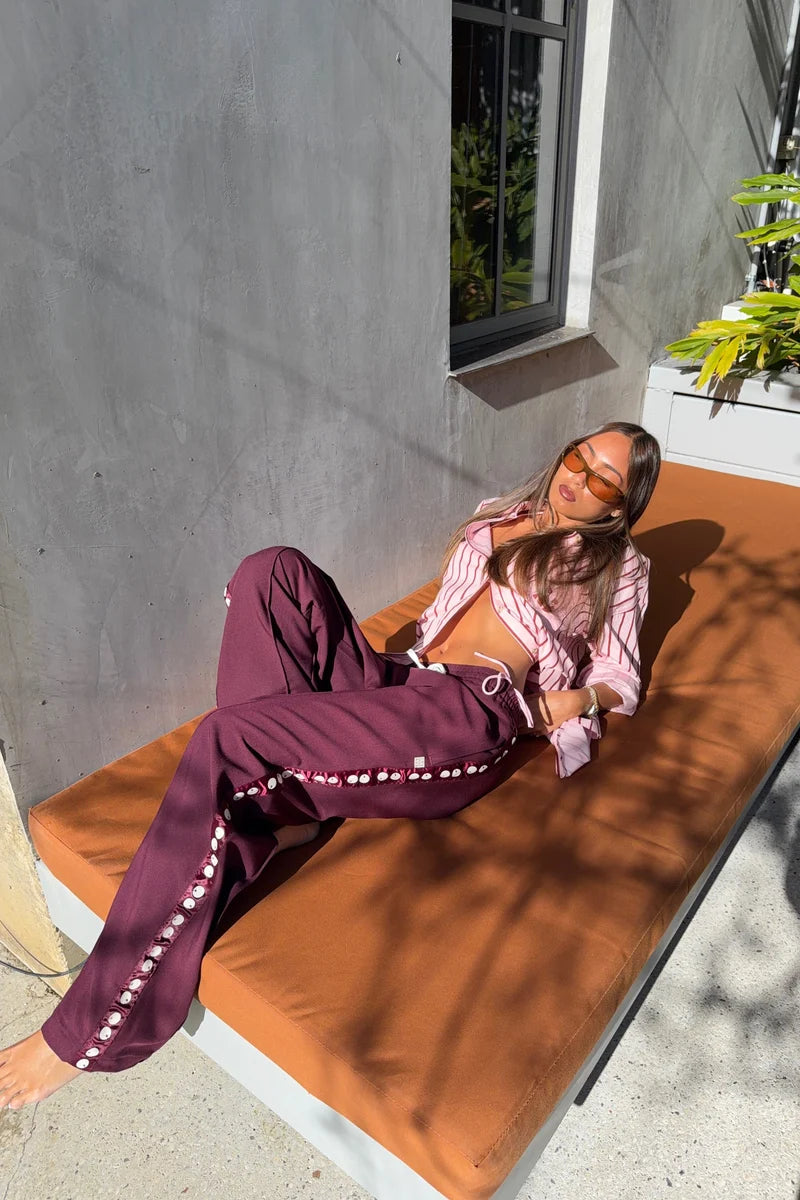 Pomodoro Pant in Burgundy