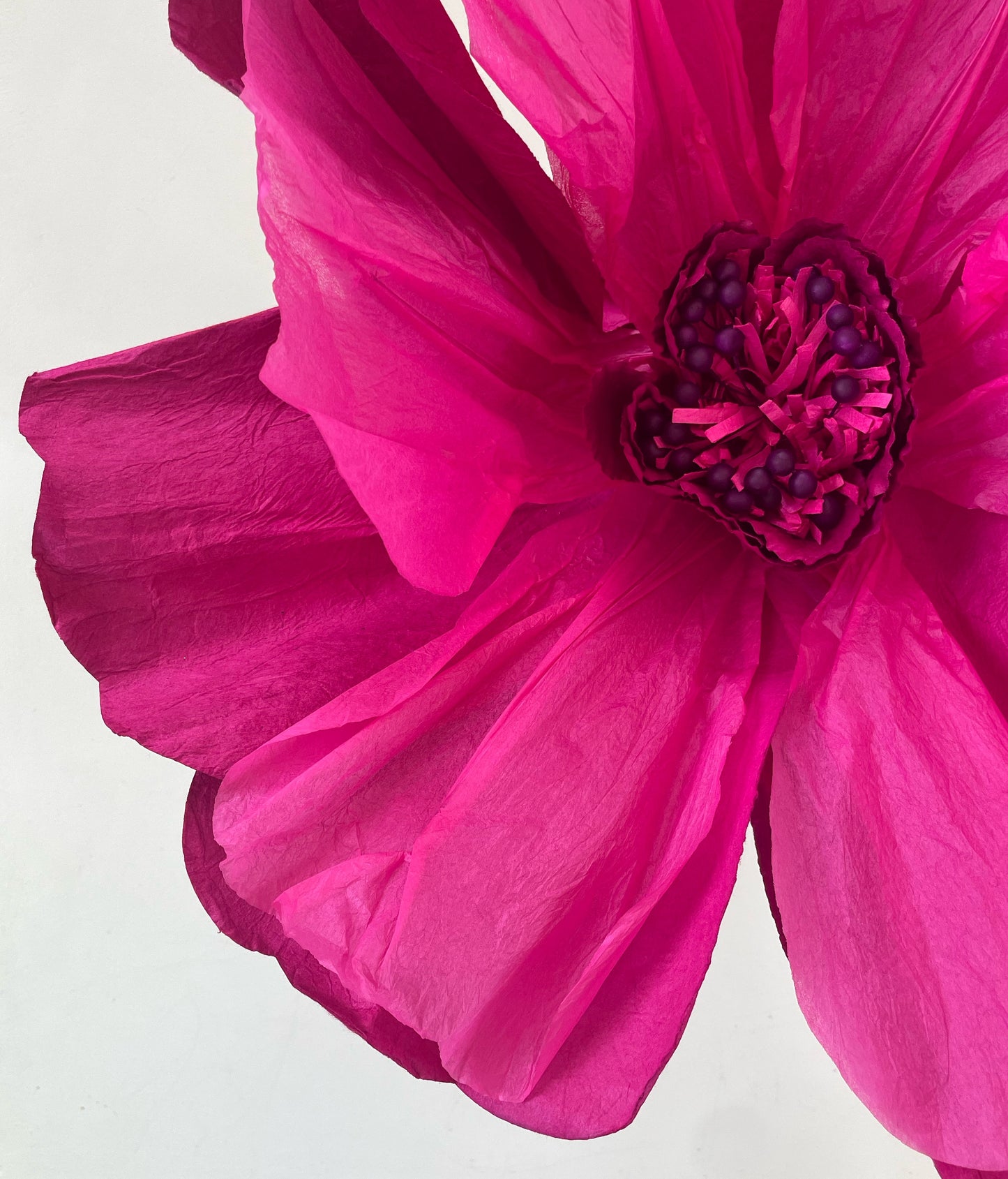 Paper Flower XL in Deep Magenta