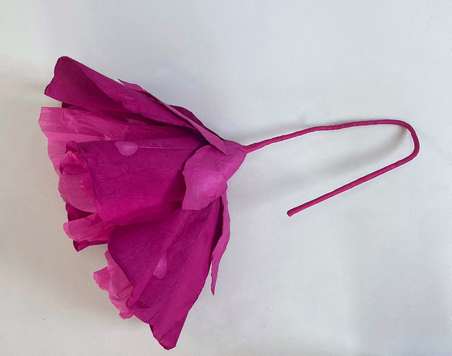 Paper Flower XL in Deep Magenta