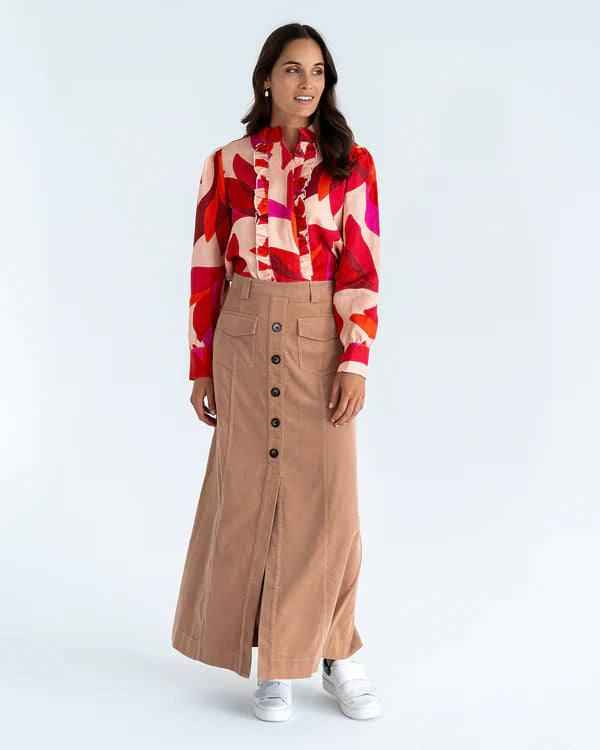 Hudson Maxi Skirt in Camel