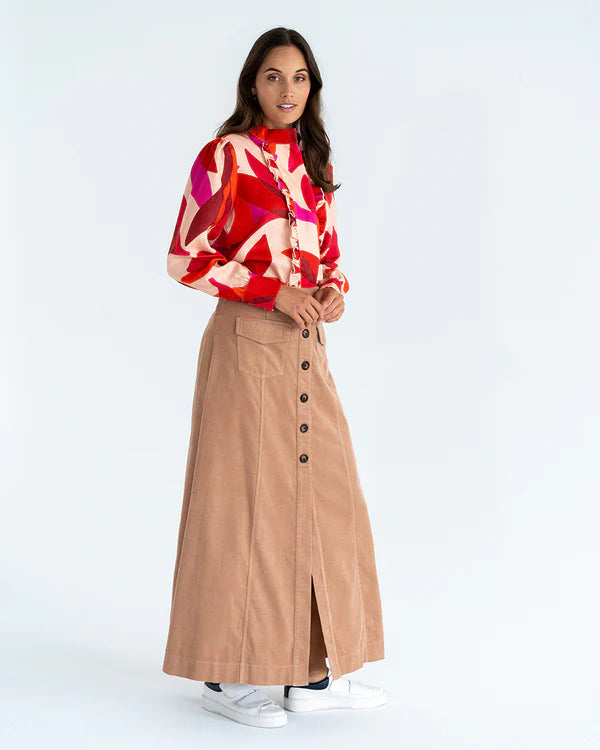 Hudson Maxi Skirt in Camel