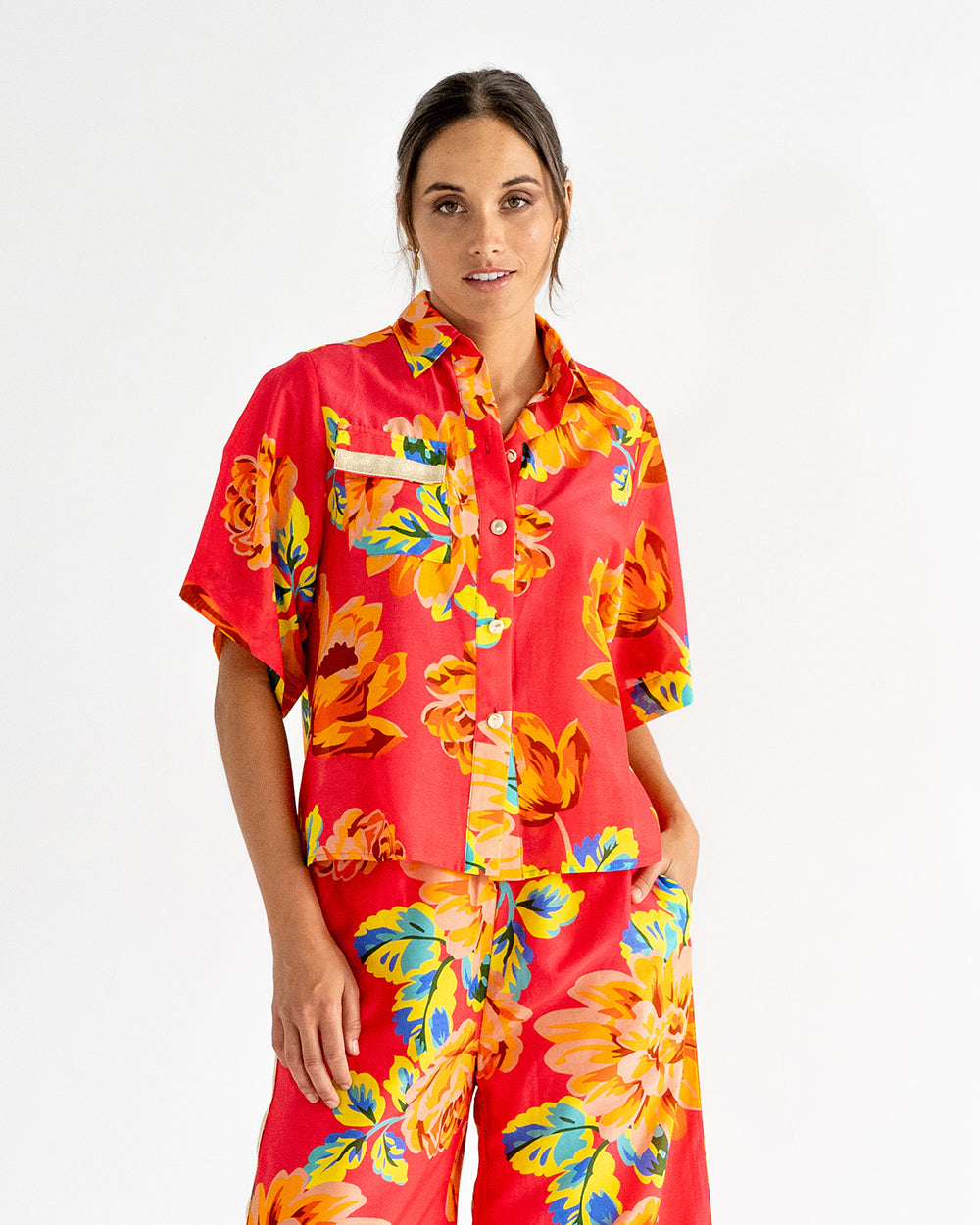 Isabel Shirt in Sunset Floral