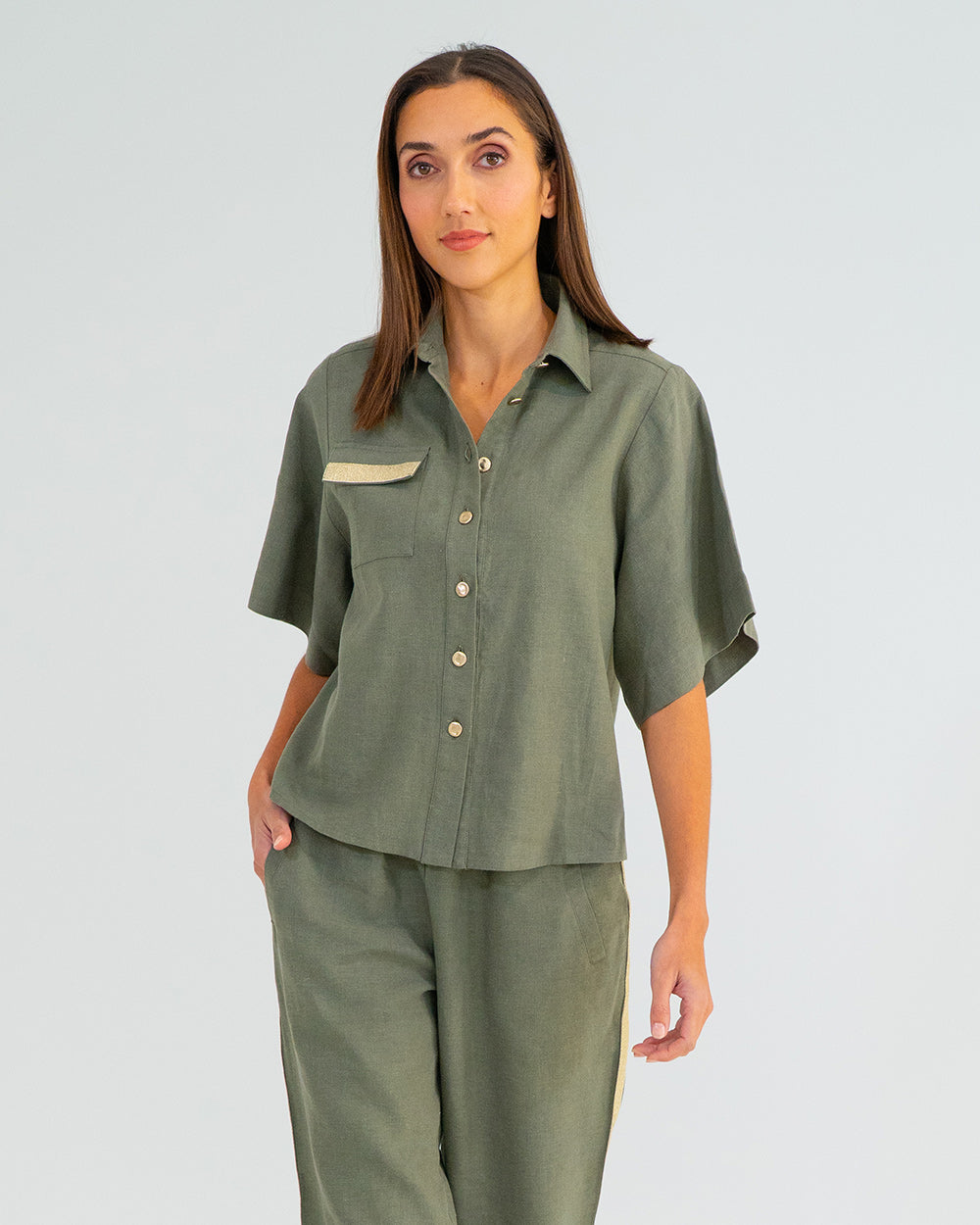 Isabel Shirt in Khaki
