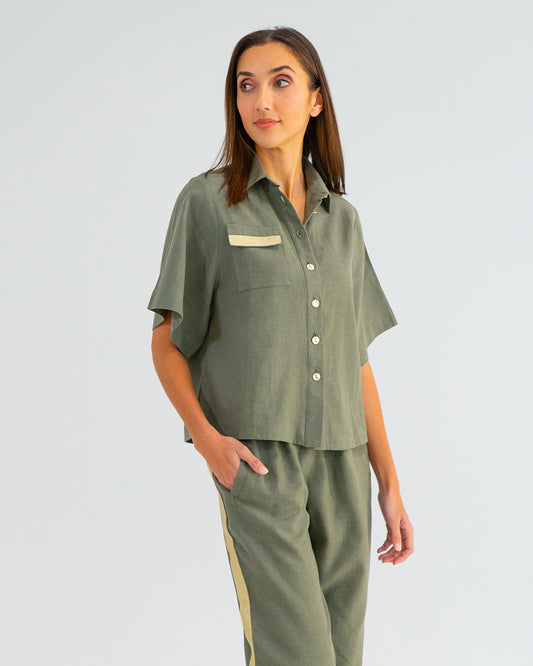 Isabel Shirt in Khaki