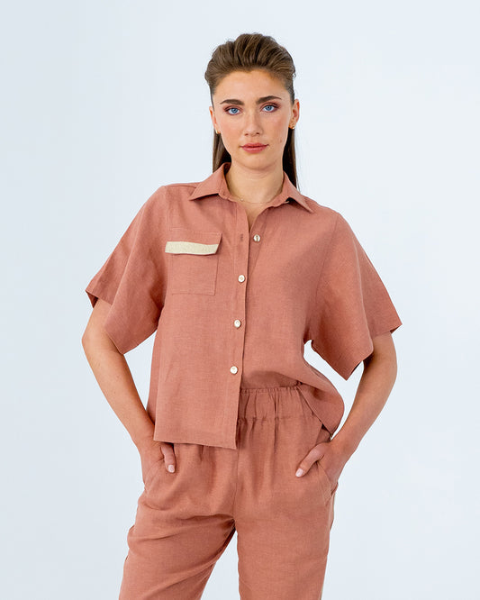 Isabel Shirt in Terracotta