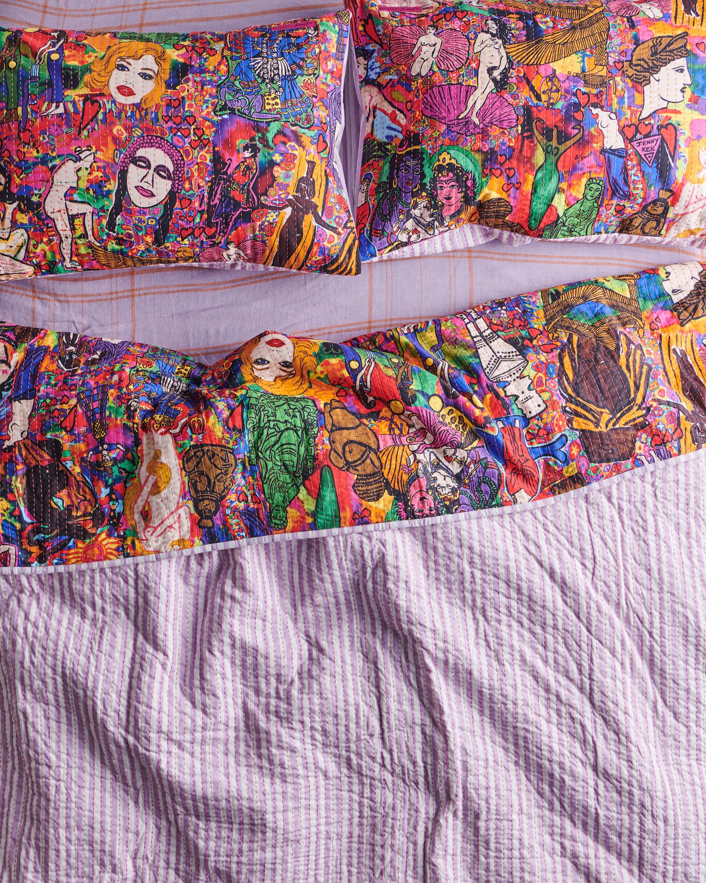 Kip&Co x Jenny Kee Goddesses Kantha Bedspread