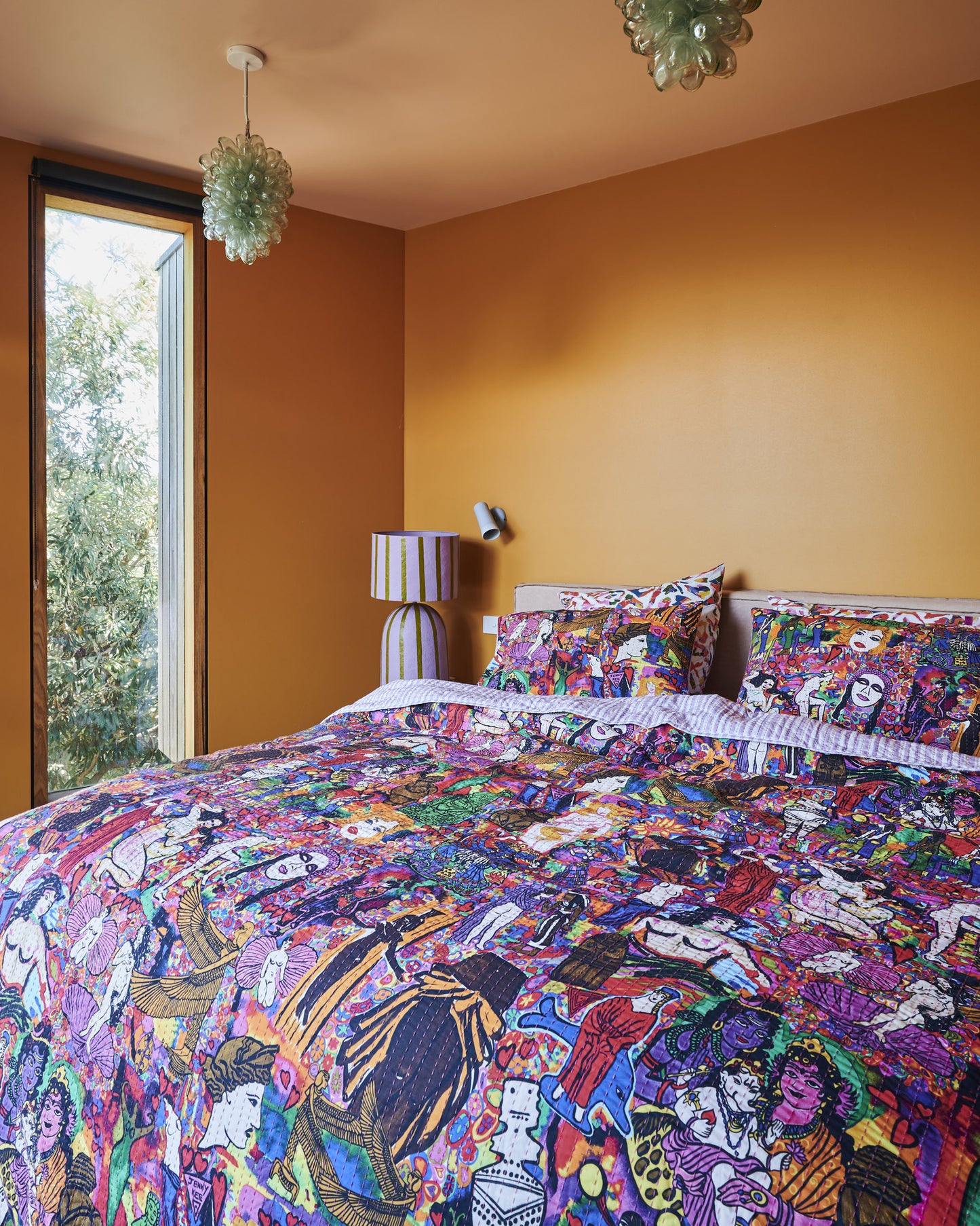 Kip&Co x Jenny Kee Goddesses Kantha Bedspread