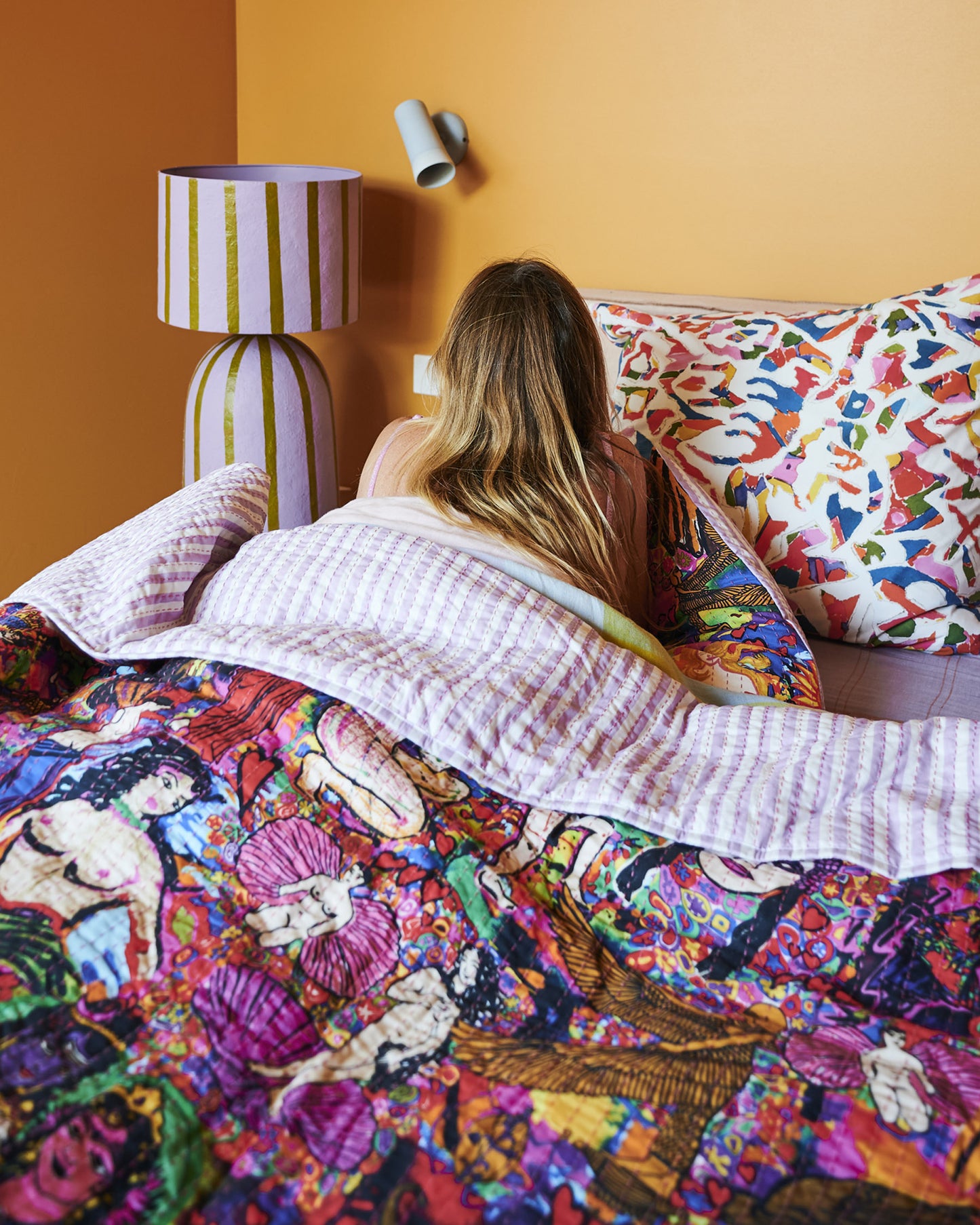 Kip&Co x Jenny Kee Goddesses Kantha Bedspread