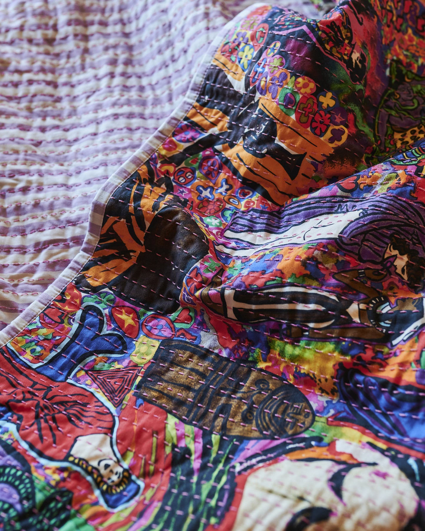 Kip&Co x Jenny Kee Goddesses Kantha Bedspread