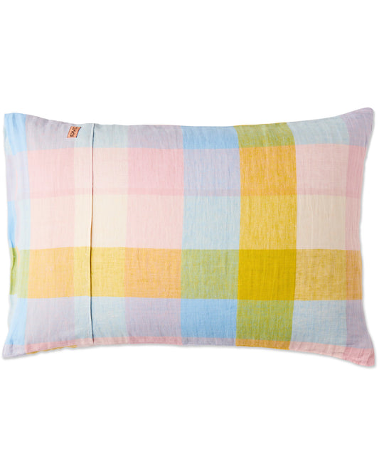 Corfu Tartan Linen Pillowcases 2 Piece Set