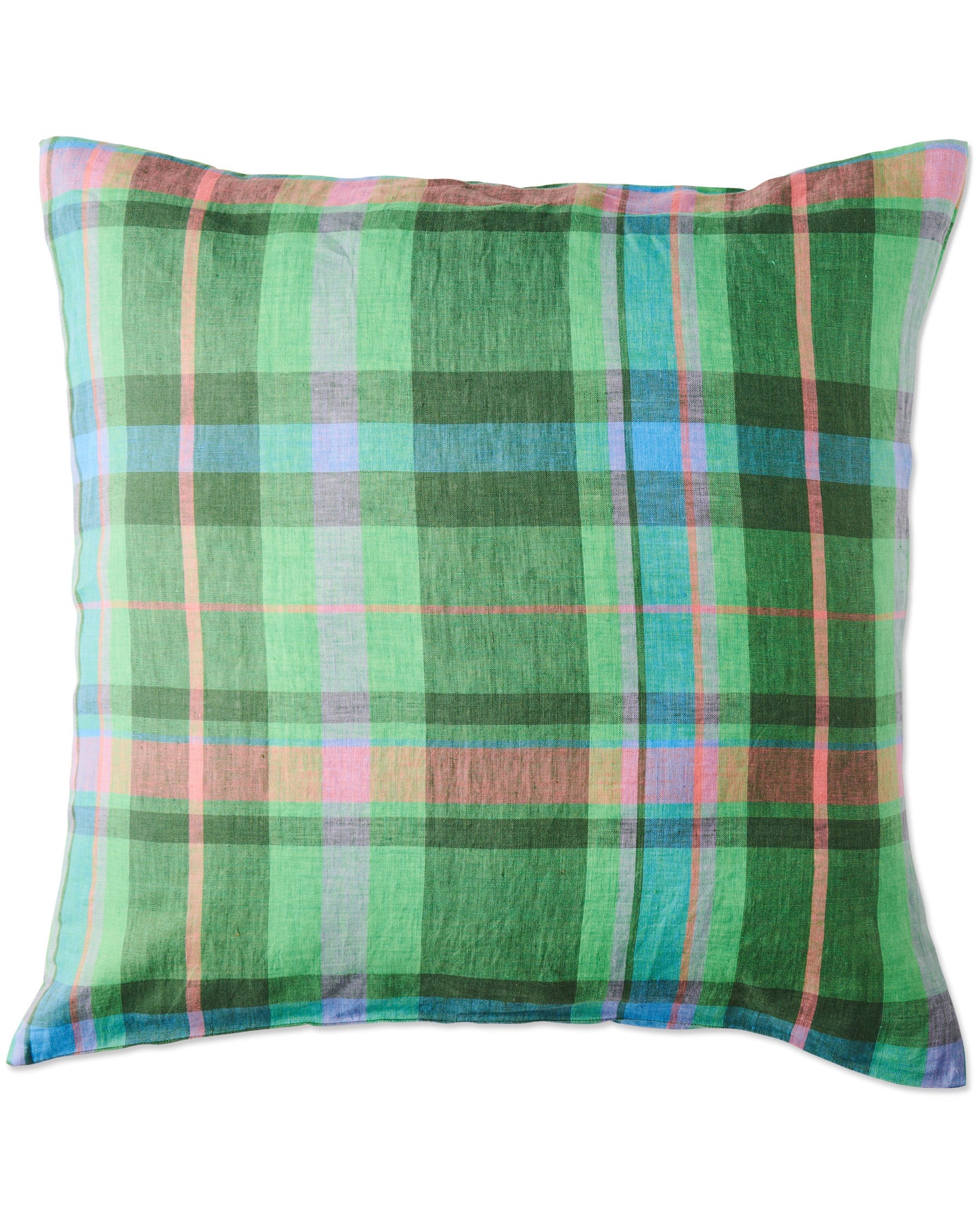 Jewel of the Nile Tartan Linen Euro Pillowcases 2 Piece Set