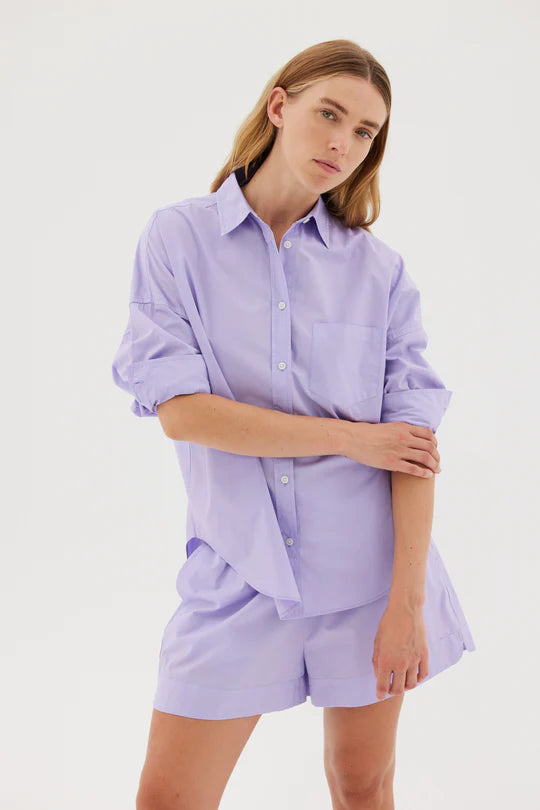 The Chiara Shirt in Violet Light