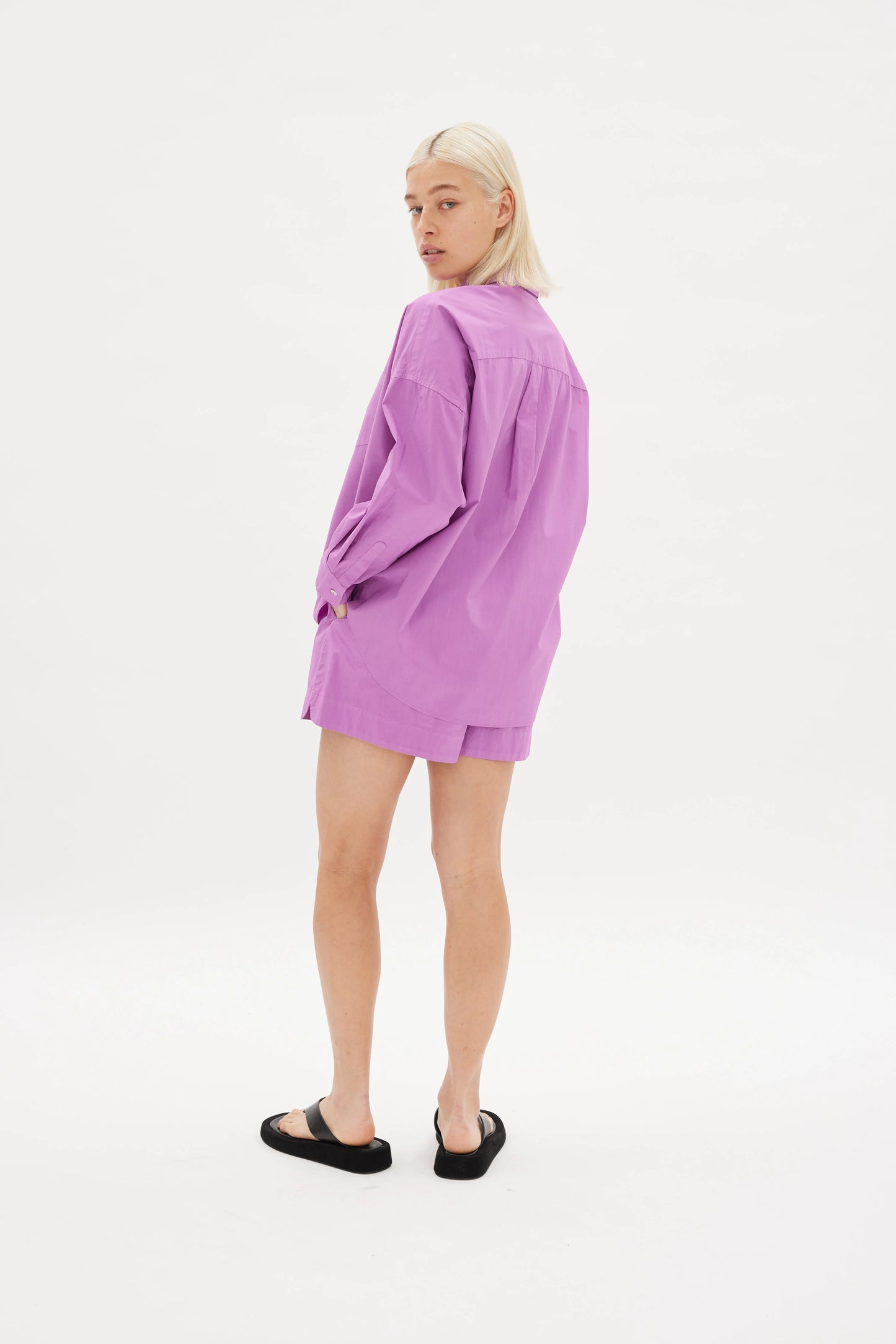 The Chiara Shirt in Fuschia