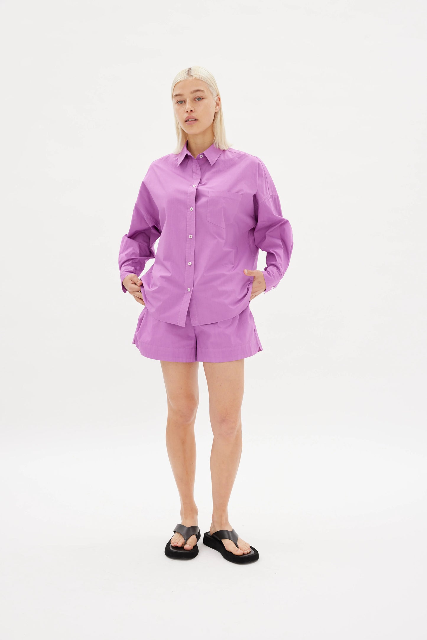 The Chiara Shirt in Fuschia