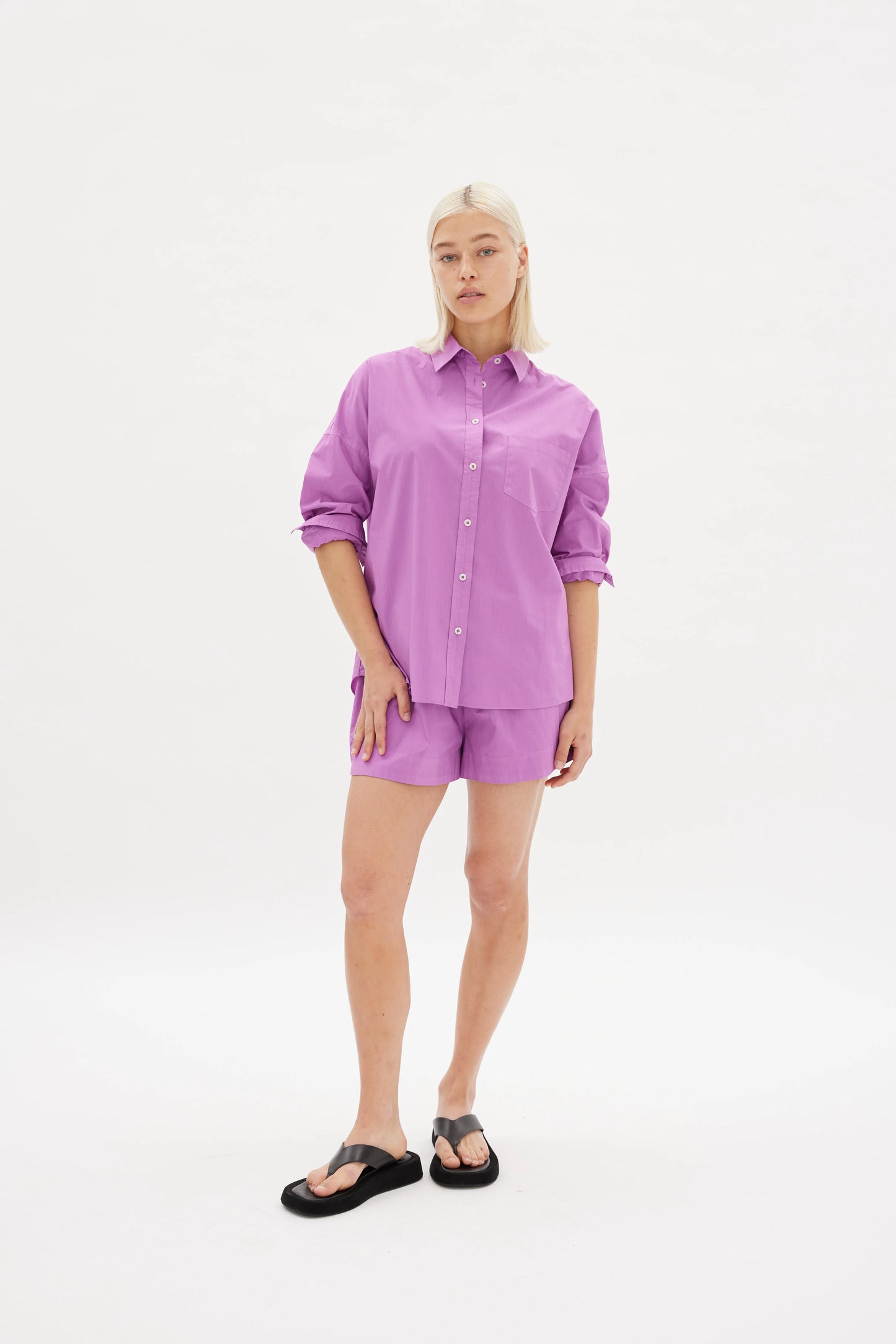 The Chiara Shirt in Fuschia