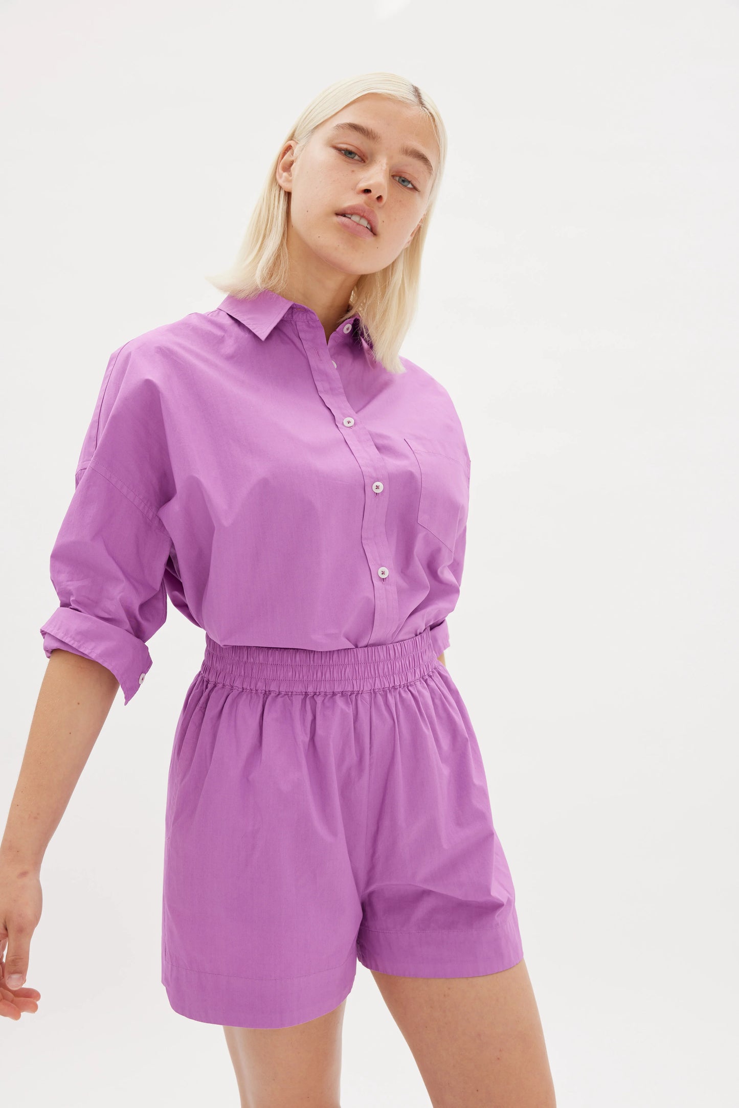 The Chiara Shirt in Fuschia