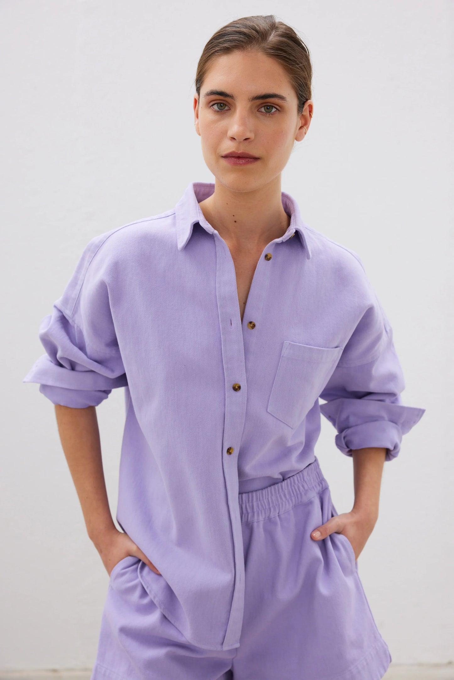 The Diaz Shirt in Violet Light