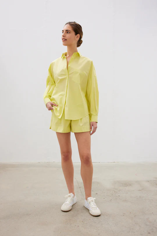 The Chiara Shirt in Neon Lime