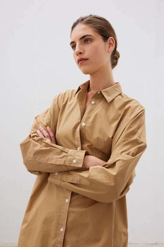 The Chiara Shirt in Toffee