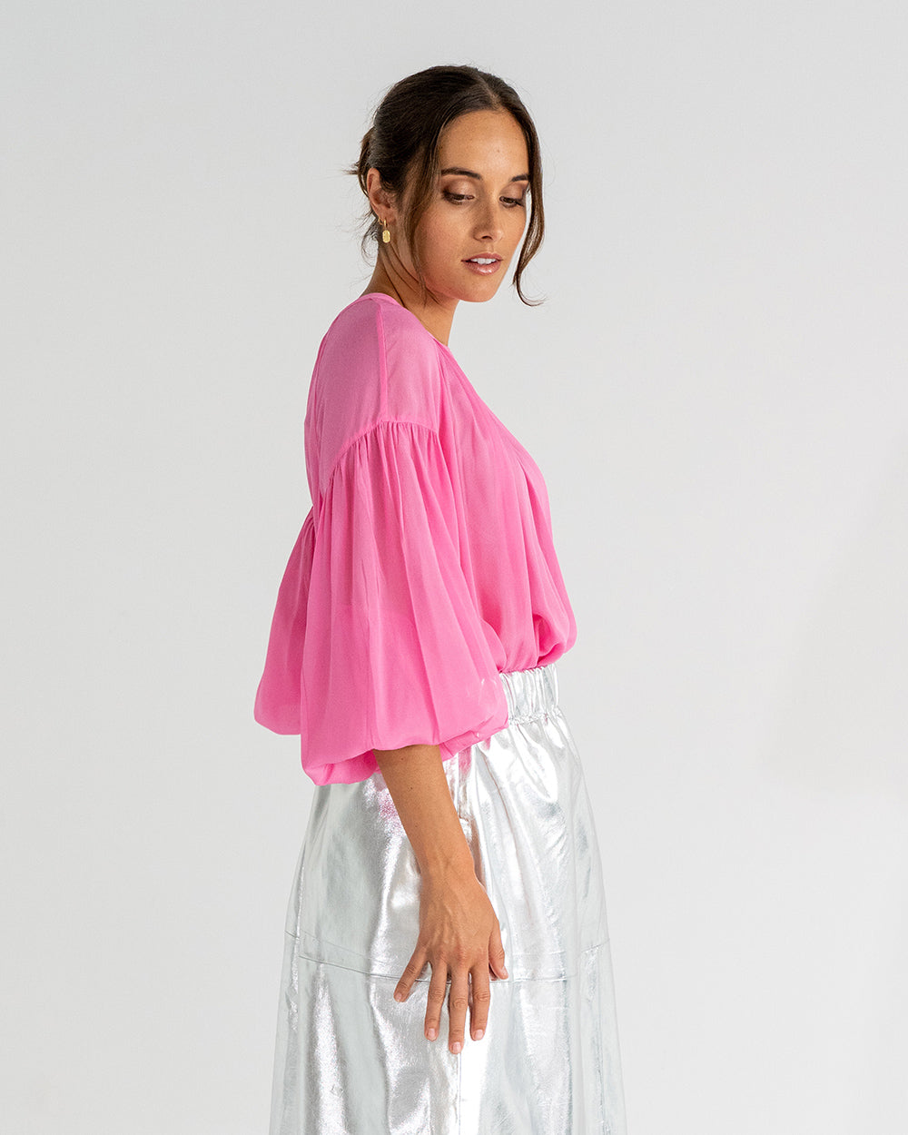 Laurent Blouse in Orchid Pink