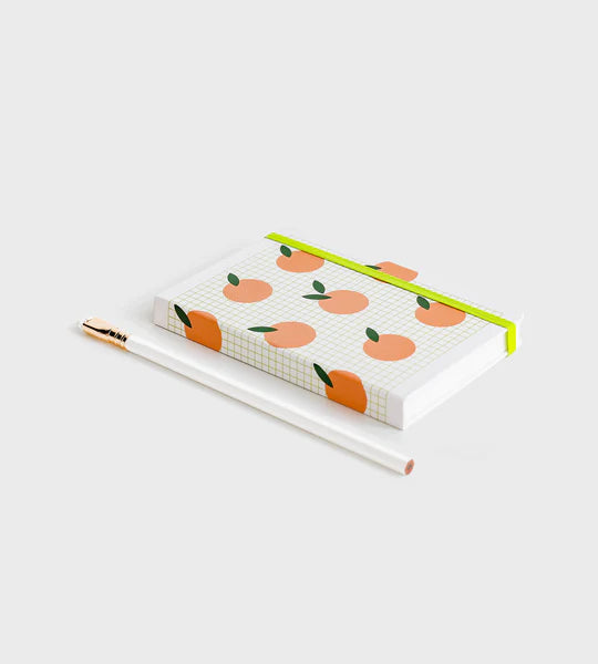 Peach Grid Notebook