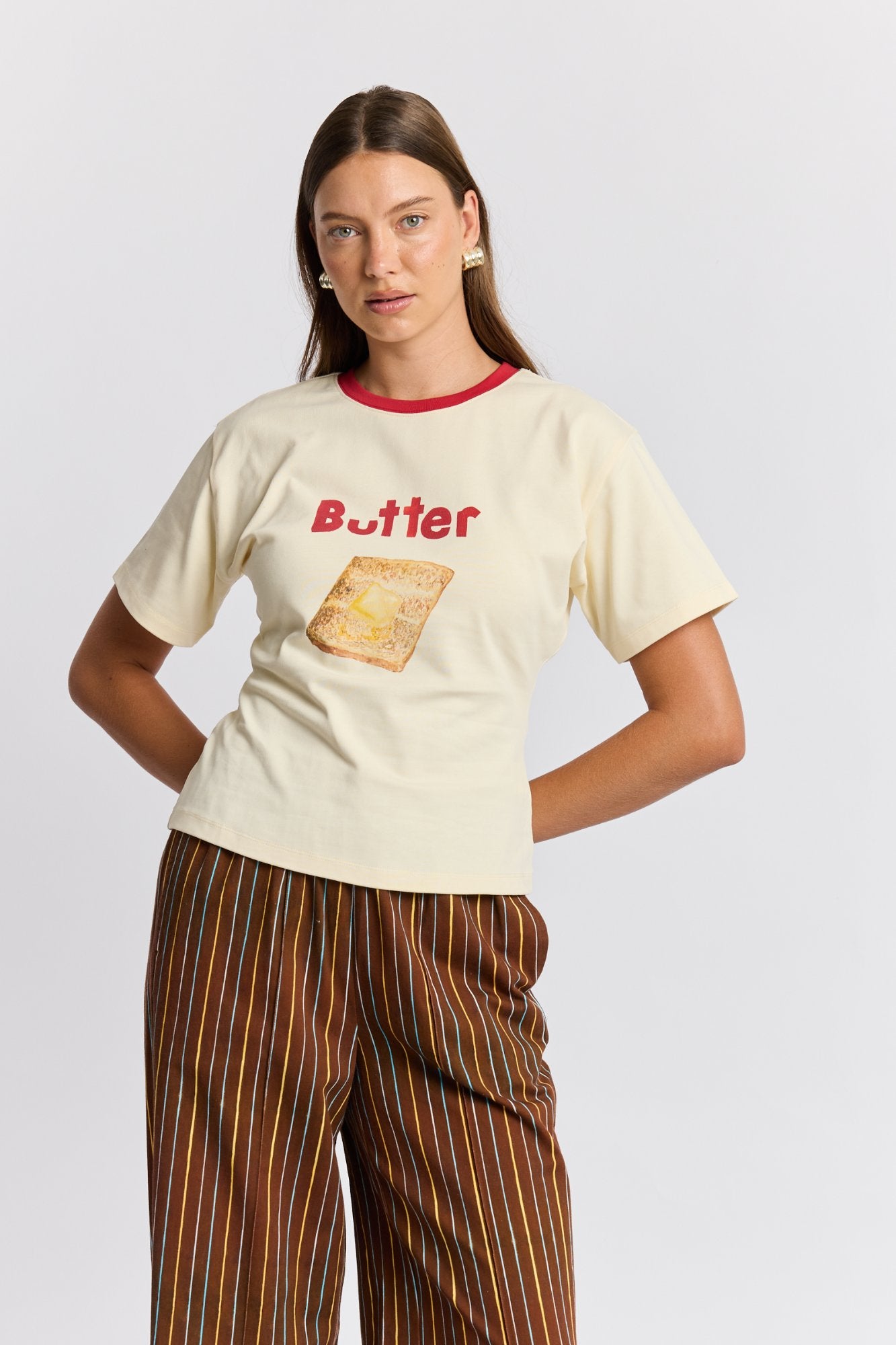 Butter On Toast Fitted Tee