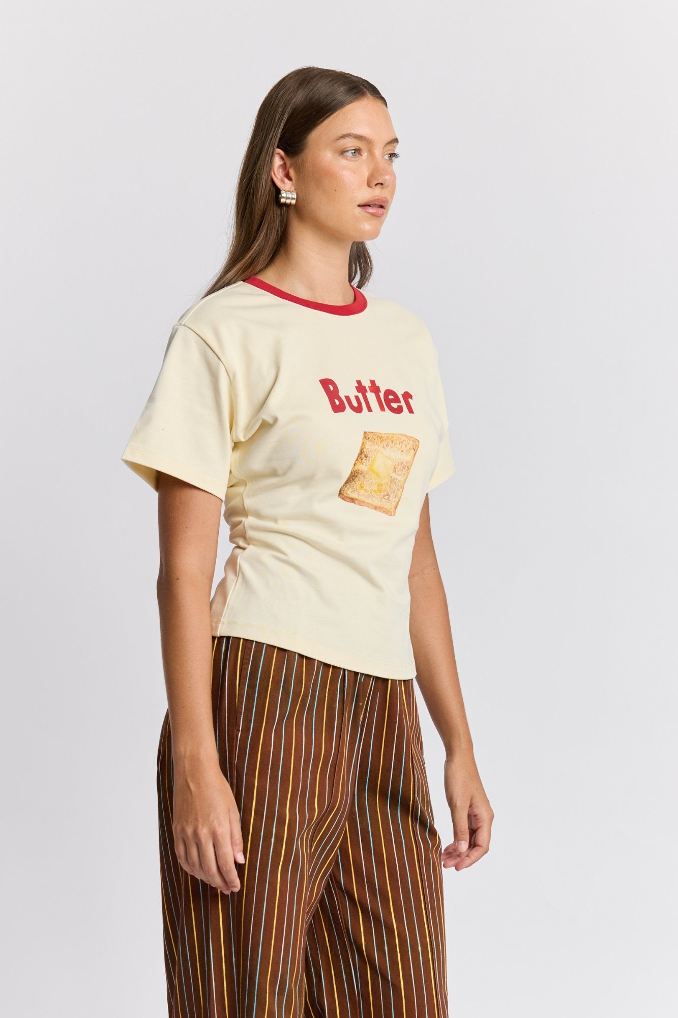 Butter On Toast Fitted Tee
