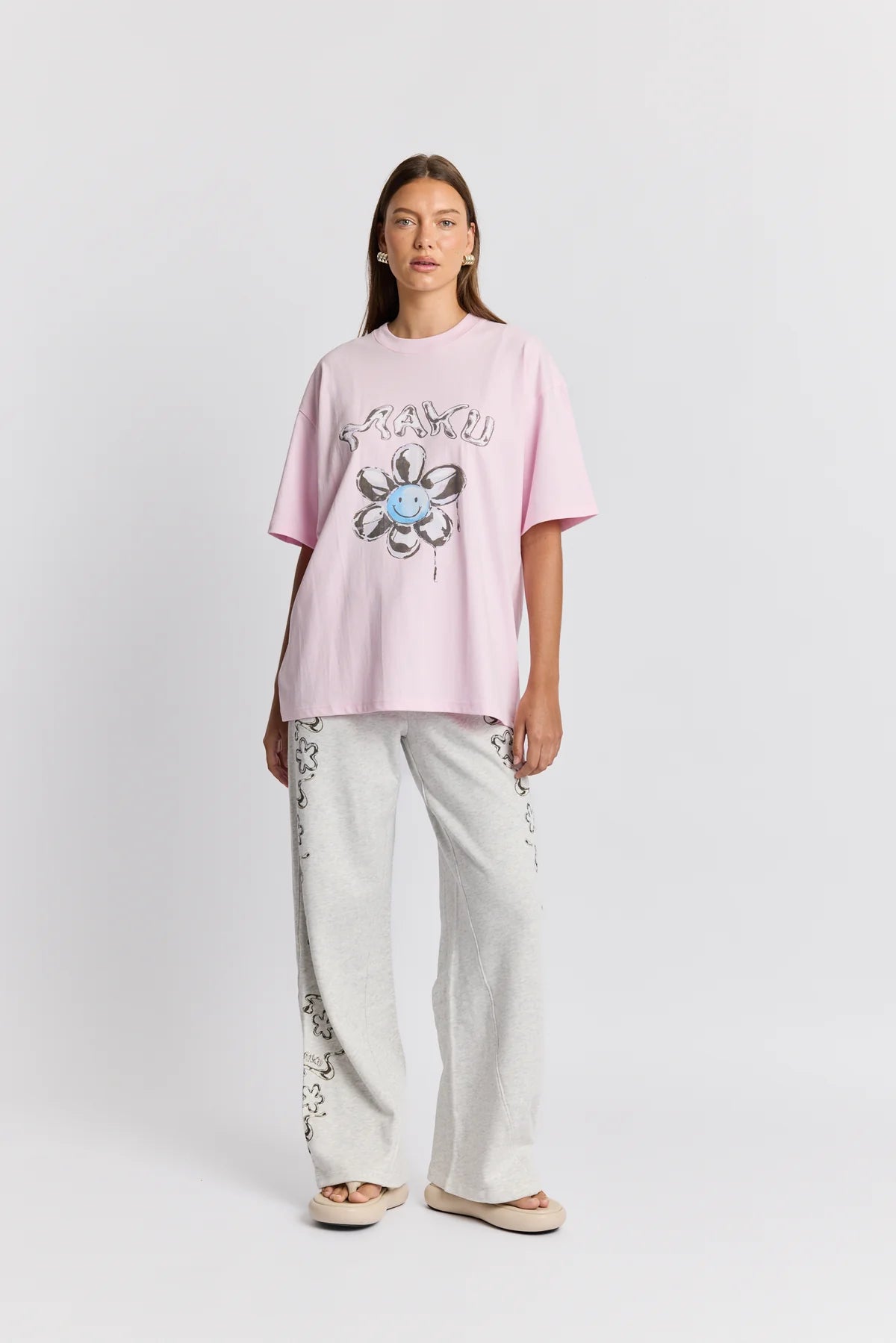 Limited Stock - Smiley Flower Oversized Tee