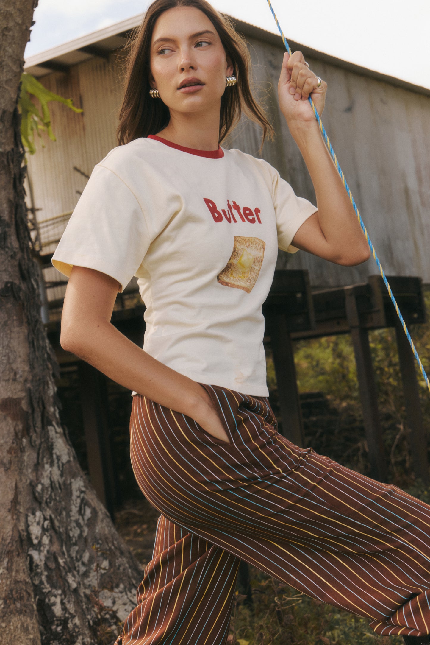 Butter On Toast Fitted Tee