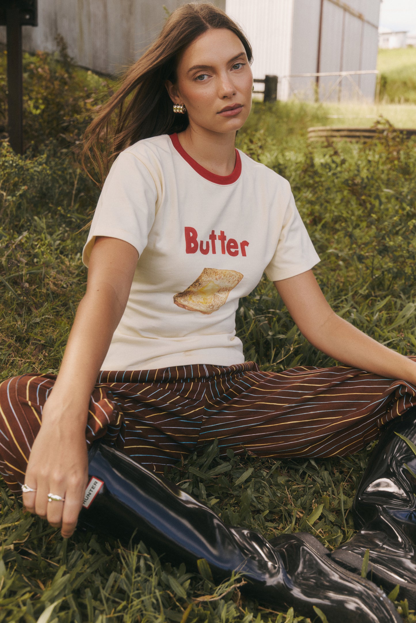 Butter On Toast Fitted Tee