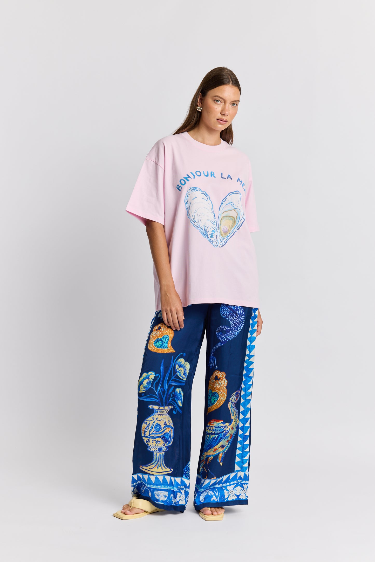 Bonjour La Mer Oversized Tee