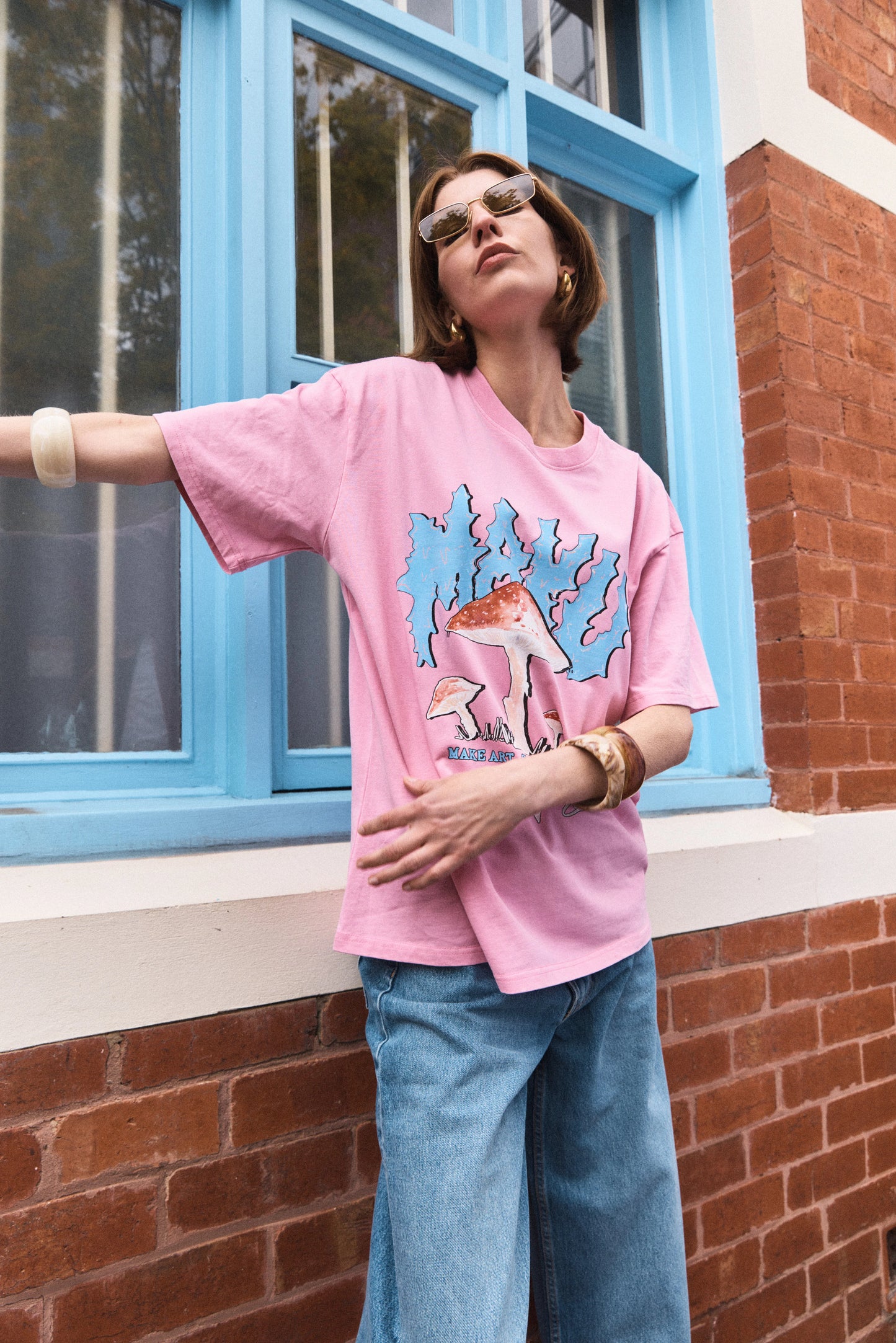 Stay Weird Oversized Tee
