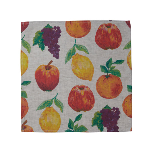 Fruit Multi Linen Napkins Set of 4