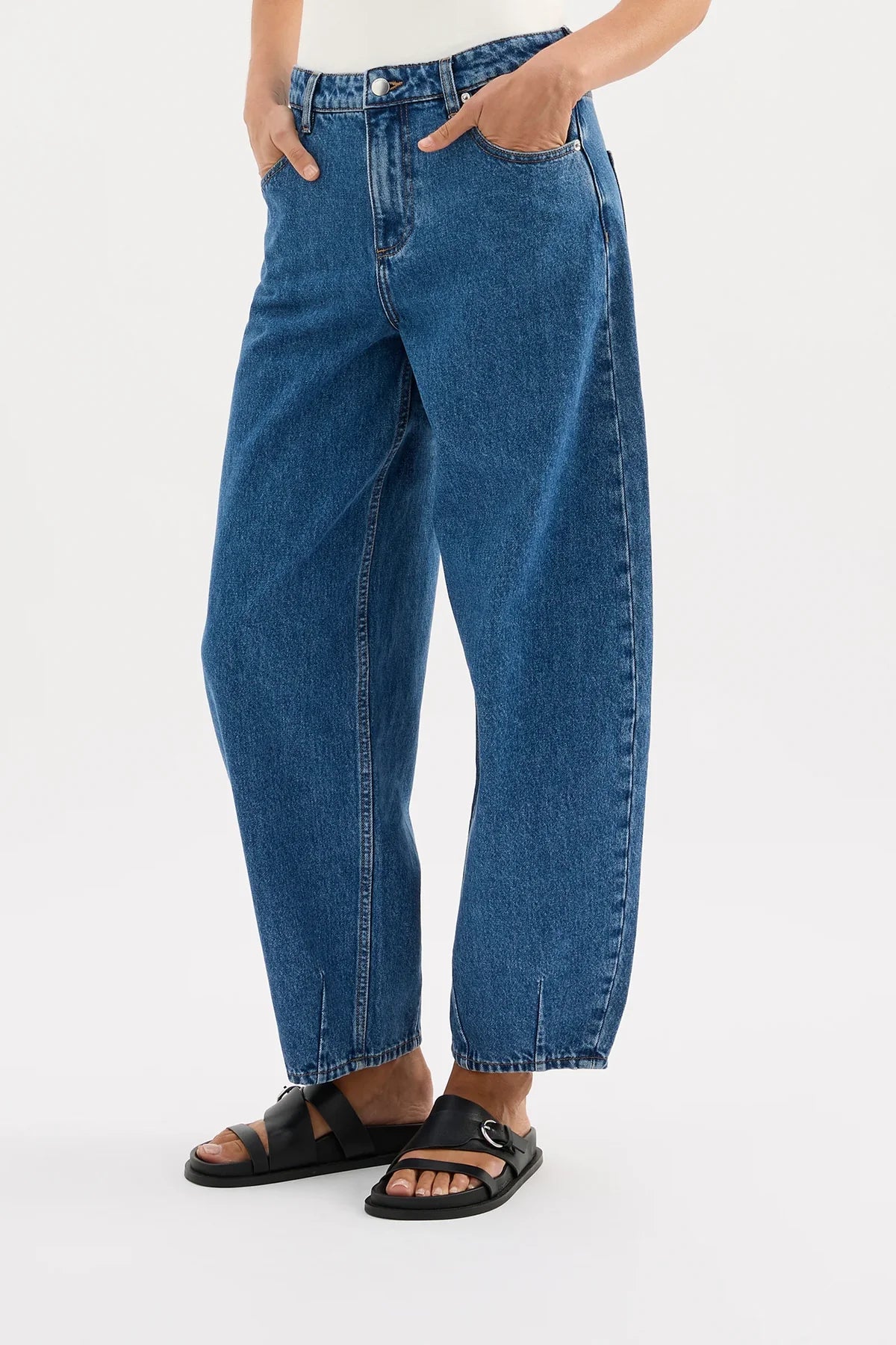 Best Seller - Organic Barrel Jean in Royal Blue